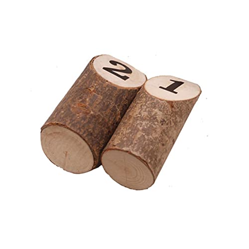 ULTECHNOVO 10Stücke Teiliges Rustikale Baumstamm Tischnummernständer aus Echtem Holz Kreative Tischdekoration für Partys und Wohnkultur Einzigartiges Design für Jede Feier ULTECHNOVO 10Stücke Teiliges Rustikale Baumstamm Tischnummernständer aus Echtem Holz Kreative Tischdekoration für Partys und Wohnkultur Einzigartiges Design für Jede Feier von ULTECHNOVO