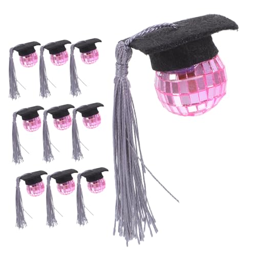 ULTECHNOVO 10pcs Abschluss Disco Ball Quastel Cap Cupcake Toppers DIY Gradparty Dekorationen Für Kindergarten High School College Masters Abschlussfeierlichkeiten ULTECHNOVO 10pcs Abschluss Disco Ball Quastel Cap Cupcake Toppers DIY Gradparty Dekorationen Für Kindergarten High School College Masters Abschlussfeierlichkeiten von ULTECHNOVO