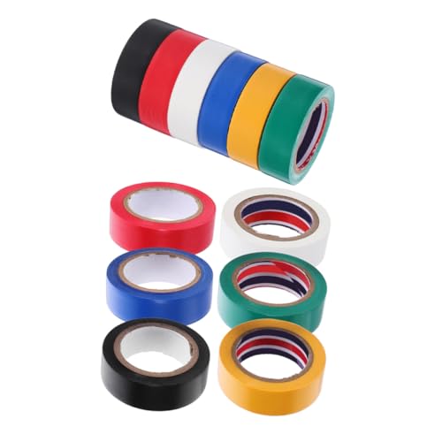ULTECHNOVO 12 Rollen Isolierband für Elektriker Hochtemperatur Klebeband Selbstklebende PVC Isolierung Farben Starke Haftung für Kabelmanagement und Schutz von ULTECHNOVO