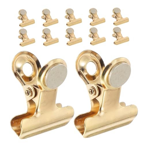 ULTECHNOVO 12 Stück Magnetischer Clip Büroklammern Clips Heftklammern Magnetklammern Für Whiteboard Metallclip Kleine Heftklammern Edelstahl Golden ULTECHNOVO 12 Stück Magnetischer Clip Büroklammern Clips Heftklammern Magnetklammern Für Whiteboard Metallclip Kleine Heftklammern Edelstahl Golden von ULTECHNOVO