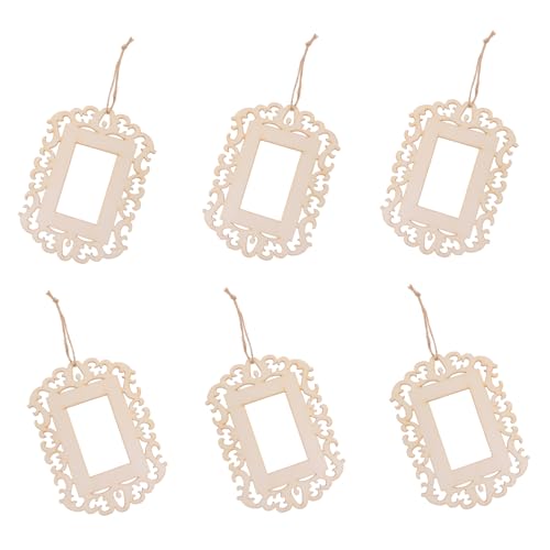 ULTECHNOVO 12 Stück Teiliges Holzanhänger zum Bemalen Unlackierte Holzrahmen für DIY Schmuckanhänger Handgefertigte Holzdekorationen mit Juteseil für Personalisierte und Partydekoration ULTECHNOVO 12 Stück Teiliges Holzanhänger zum Bemalen Unlackierte Holzrahmen für DIY Schmuckanhänger Handgefertigte Holzdekorationen mit Juteseil für Personalisierte und Partydekoration von ULTECHNOVO