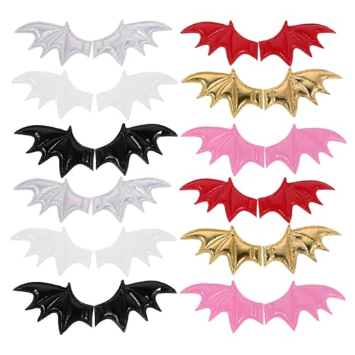 ULTECHNOVO 120 Stück Mini-teufelsflügel: Halloween-fledermausflügel, Verzierung, Bastelzubehör für Haarspangen, Stirnbänder, Kleidung, Schuhe, Haarschmuck, Dekoration von ULTECHNOVO