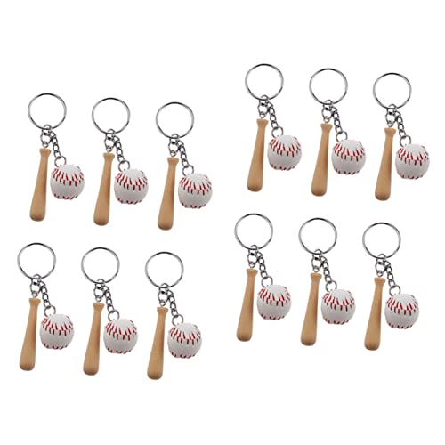 ULTECHNOVO 12Stücke Baseball Schlüsselanhänger mit Holzschläger Dekorative Schlüsselringe für Baseball Partys für Sportliebhaber und Fans ULTECHNOVO 12Stücke Baseball Schlüsselanhänger mit Holzschläger Dekorative Schlüsselringe für Baseball Partys für Sportliebhaber und Fans von ULTECHNOVO