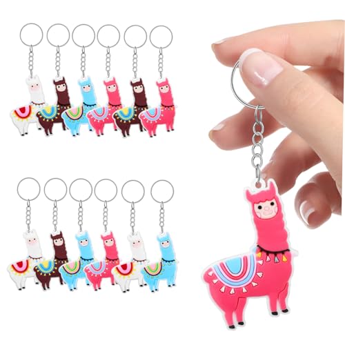ULTECHNOVO 12Stücke Niedliche Alpaka Schlüsselanhänger Cartoon Taschenanhänger für Kindergeburtstag Tier Schlüsselringe pro Farbe Partys ULTECHNOVO 12Stücke Niedliche Alpaka Schlüsselanhänger Cartoon Taschenanhänger für Kindergeburtstag Tier Schlüsselringe pro Farbe Partys von ULTECHNOVO