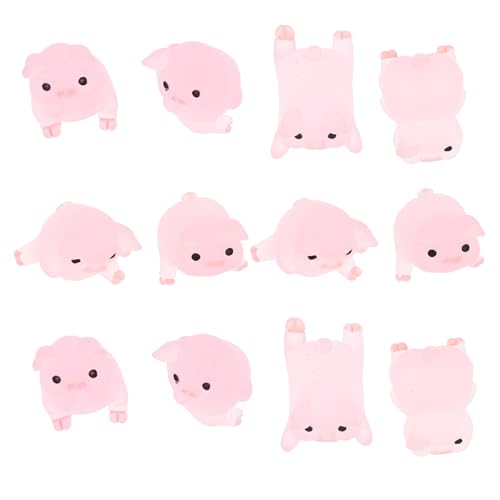 ULTECHNOVO 12Stücke Teiliges DIY Harz Schwein Ornament Dekorative Figuren für Telefonhüllen Kunsthandwerk und Schmuckanhänger Langlebig und für Freunde ULTECHNOVO 12Stücke Teiliges DIY Harz Schwein Ornament Dekorative Figuren für Telefonhüllen Kunsthandwerk und Schmuckanhänger Langlebig und für Freunde von ULTECHNOVO