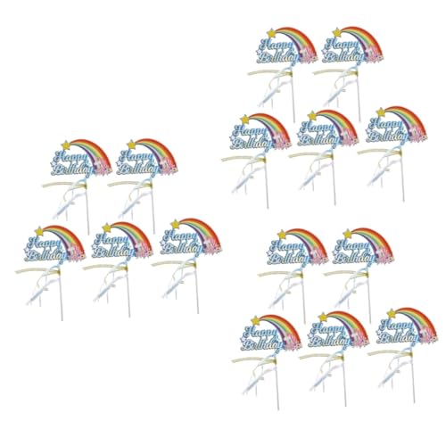 ULTECHNOVO 15 Stck. Kuchen -Picks zum Geburtstag Topper Regenbogen Kuchendeckel Geburtstagskuchen Bausatz kindergeburtstagsparty party decoration birthdaycake Geburtstag Cupcake Picks Blue ULTECHNOVO 15 Stck. Kuchen -Picks zum Geburtstag Topper Regenbogen Kuchendeckel Geburtstagskuchen Bausatz kindergeburtstagsparty party decoration birthdaycake Geburtstag Cupcake Picks Blue von ULTECHNOVO