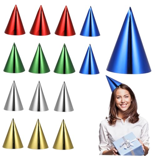 ULTECHNOVO 15 Stück Partyhüte Dekorative Geburtstagsmützen Konischer Form Elastisches Band Vielseitig Einsetzbar für Familienfeiern und Kindergeburtstage Farbenfrohe Partydekoration ULTECHNOVO 15 Stück Partyhüte Dekorative Geburtstagsmützen Konischer Form Elastisches Band Vielseitig Einsetzbar für Familienfeiern und Kindergeburtstage Farbenfrohe Partydekoration von ULTECHNOVO