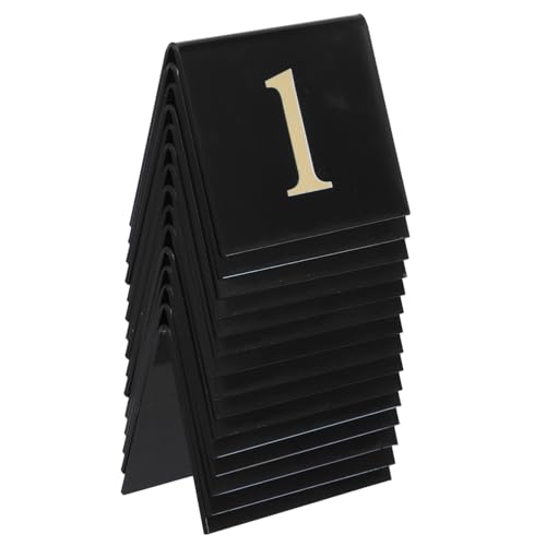 ULTECHNOVO 15 Stück Plattenmarkierungsplatte Partyspielnummer Restaurant-Tischnummern Schreibtischnummer Zubehör für Tischnummern im Restaurant Detektivspiel Bodenbeweismarker Acryl Schwarz ULTECHNOVO 15 Stück Plattenmarkierungsplatte Partyspielnummer Restaurant-Tischnummern Schreibtischnummer Zubehör für Tischnummern im Restaurant Detektivspiel Bodenbeweismarker Acryl Schwarz von ULTECHNOVO