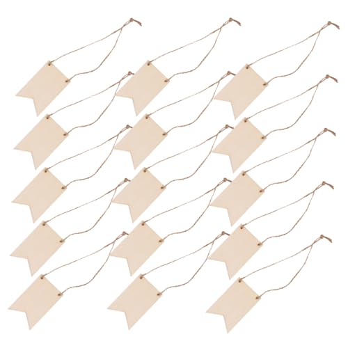 ULTECHNOVO 150 Stück Anhänger Aus Holz Bastel-tags Diy -holzschild Blanko-holzschild Zum Basteln Holzschilder Für Wandkunst Hängender Tag-anhänger Schmuck-tags Holzhängeschild Hölzern Beige von ULTECHNOVO