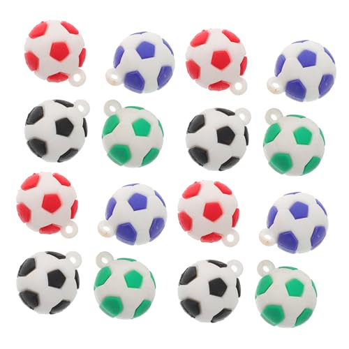 ULTECHNOVO 16 Stück Fußball-anhänger Fußballdekorationen Fußballparty Süße Charms Für Die Schmuckherstellung Fußball Für Fußball-partygeschenke Fußball-geburtstagsgeschenke Pvc-weichkleber von ULTECHNOVO
