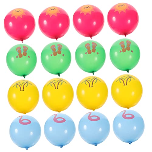 ULTECHNOVO 16 Stück Gefälligkeiten Für Geburtstagsballons Schwimmbad Pastell Dekorationen Ballons Mit Hawaii-thema Feier Ballon Luftballons Für Geburtstagsfeiern Emulsion von ULTECHNOVO