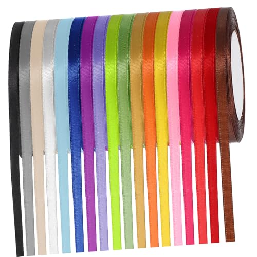 ULTECHNOVO 18 Rollen Stoffbänder Vielseitig Einsetzbar für Hochzeitsdekoration und Bastelprojekte Weiche Polyesterqualität Einfache Handhabung und Design ULTECHNOVO 18 Rollen Stoffbänder Vielseitig Einsetzbar für Hochzeitsdekoration und Bastelprojekte Weiche Polyesterqualität Einfache Handhabung und Design von ULTECHNOVO