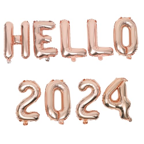 ULTECHNOVO 1Satz Hello Ballon Neujahrsparty Dekoration Aluminiumfolie Langlebig Für Festliche Anlässe Roségold ULTECHNOVO 1Satz Hello Ballon Neujahrsparty Dekoration Aluminiumfolie Langlebig Für Festliche Anlässe Roségold von ULTECHNOVO