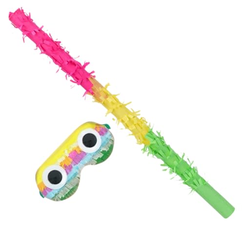 ULTECHNOVO 1Satz Pinata mit Schlagstock und Augenbinde für Geburtstagsfeiern Robustes und Leichtes Partyspielzeug für Erwachsene für Karneval und Feste von ULTECHNOVO