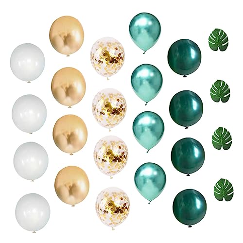 ULTECHNOVO 1Set Tropischer Palmblatt Ballon Konfetti Ballonbogen Girlande Ballon Set Ballonbogen Girlande Set Geburtstagsballon Thema Party Ballonbogen Ballongirlande Set Emulsion von ULTECHNOVO
