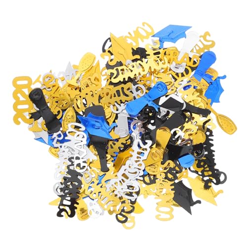 ULTECHNOVO 2 Packungen Glänzendes Konfetti für Abschlussfeiern Dekorationsartikel für Tischstreuung mit Doktormützen und Schriftrollen Blau Schwarz Gold und Silber Partydekoration für ULTECHNOVO 2 Packungen Glänzendes Konfetti für Abschlussfeiern Dekorationsartikel für Tischstreuung mit Doktormützen und Schriftrollen Blau Schwarz Gold und Silber Partydekoration für von ULTECHNOVO