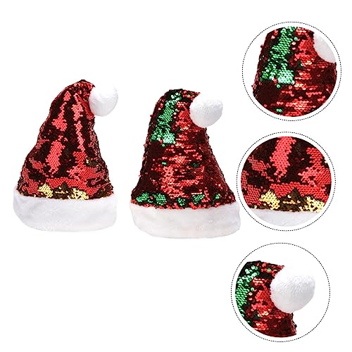 ULTECHNOVO 2 STÜCK Weihnachtsmütze aus Weichem Plüsch und Glitzernden Pailletten Grün und Gold Komfortabel Festliches Design für Erwachsene Klassische Weihnachtsdekoration Einfach Anzuziehen ULTECHNOVO 2 STÜCK Weihnachtsmütze aus Weichem Plüsch und Glitzernden Pailletten Grün und Gold Komfortabel Festliches Design für Erwachsene Klassische Weihnachtsdekoration Einfach Anzuziehen von ULTECHNOVO