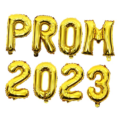 ULTECHNOVO 2 Sätze 2023 Dekorative Luftballons Abschlussballons Absolvent Ballons Diplom-ballon Abschluss Ballons Dekoration Dekorationen Gold Party 2023 Luftballons Aufdecken Aluminiumfolie von ULTECHNOVO