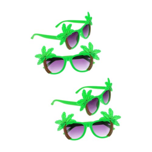ULTECHNOVO 2 Sätze Lustige Brille Strandparty-brille Gläser Sonnenbrille Hawaiianische Partyartikel Brille Foto-requisite Sommerliche Strandbrille Partydekor Abs 2 Stücke * 2 von ULTECHNOVO
