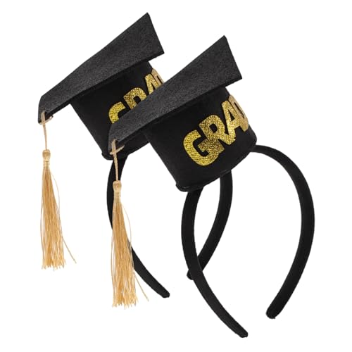 ULTECHNOVO 2 Stück Abschluss Stirnband Partyhut Stirnband Kopfschmuck Für Die Abschlusssaison Abschluss Hut Abschluss Bachelor Cap Dekoration Abschluss-stirnband Für Mütze Plastik Black ULTECHNOVO 2 Stück Abschluss Stirnband Partyhut Stirnband Kopfschmuck Für Die Abschlusssaison Abschluss Hut Abschluss Bachelor Cap Dekoration Abschluss-stirnband Für Mütze Plastik Black von ULTECHNOVO