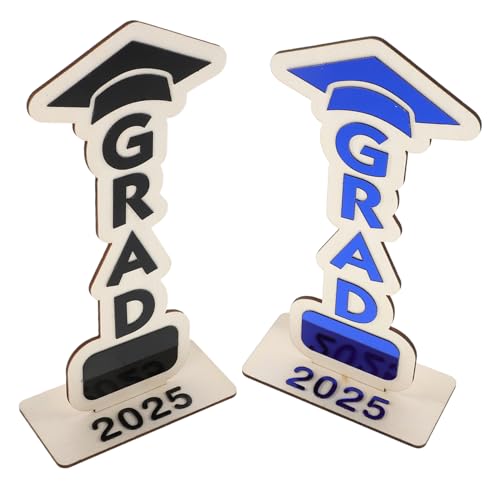 ULTECHNOVO 2 Stück Abschlusssaison eingerichtet Holzabschluss -Hölzern -Tischplatte Graduierung abgestuftes Tablettdekor Desktop -Dekoration des Abschlusses Abschlussfeier Acryl ULTECHNOVO 2 Stück Abschlusssaison eingerichtet Holzabschluss -Hölzern -Tischplatte Graduierung abgestuftes Tablettdekor Desktop -Dekoration des Abschlusses Abschlussfeier Acryl von ULTECHNOVO