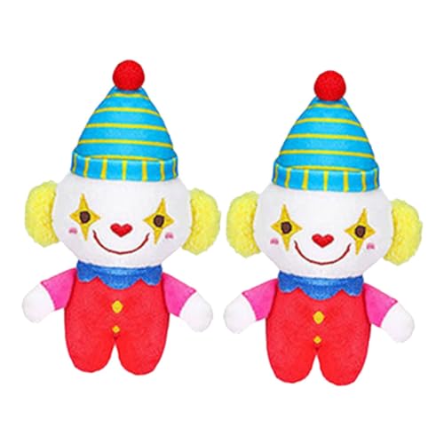ULTECHNOVO 2 Stück Clown-Schlüsselanhänger Zirkusspielzeug Clown- Clown Plüsch Clown-Puppe PP Baumwolle ULTECHNOVO 2 Stück Clown-Schlüsselanhänger Zirkusspielzeug Clown- Clown Plüsch Clown-Puppe PP Baumwolle von ULTECHNOVO