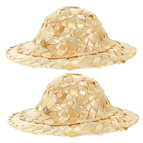 ULTECHNOVO 2 Stück DIY Bastelhüte Requisite Mini Strohhut Gewebt Winzige Hüte Zum Basteln Puppenhaus Mini Hüte Puppenhaus Kreatives Hut Ornament Puppenhüte Kleiner ULTECHNOVO 2 Stück DIY Bastelhüte Requisite Mini Strohhut Gewebt Winzige Hüte Zum Basteln Puppenhaus Mini Hüte Puppenhaus Kreatives Hut Ornament Puppenhüte Kleiner von ULTECHNOVO