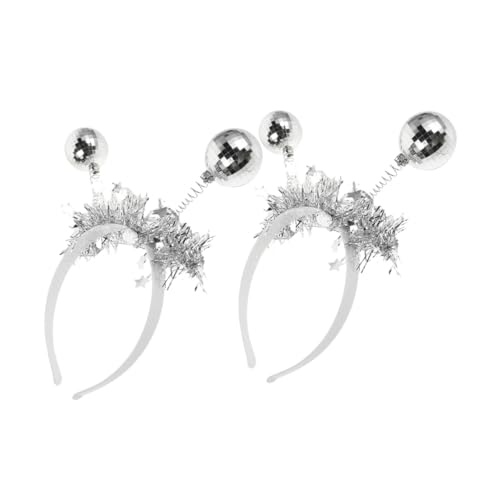 ULTECHNOVO 2 Stück Disco Ball Haarreif Glitzerndes Party accessoire mit Schwingenden Kugeln für Karneval Festivals und Geburtstag Robustes Stirnband für Bräute und Festliche Anlässe ULTECHNOVO 2 Stück Disco Ball Haarreif Glitzerndes Party accessoire mit Schwingenden Kugeln für Karneval Festivals und Geburtstag Robustes Stirnband für Bräute und Festliche Anlässe von ULTECHNOVO