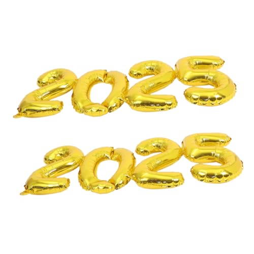 ULTECHNOVO 2 Stück Gold Folienballons Zahlenballons für Neujahrsparty Wiederverwendbar Einfach zu Befüllen mit Helium oder Luft Deko für Feiern und Fotorequisiten ULTECHNOVO 2 Stück Gold Folienballons Zahlenballons für Neujahrsparty Wiederverwendbar Einfach zu Befüllen mit Helium oder Luft Deko für Feiern und Fotorequisiten von ULTECHNOVO