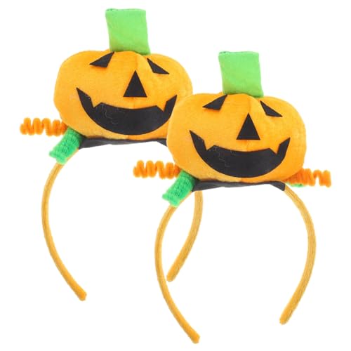 ULTECHNOVO 2 Stück Halloween Kürbis Haarband für Erwachsene Lustige Kopfbedeckung für Partys Cosplay und Fotografie Leicht Tragbar und Einfach zu Reinigen von ULTECHNOVO