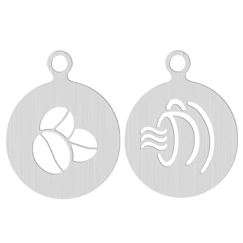 ULTECHNOVO 2 Stück Kaffee Latte Art Schablonen Wiederverwendbare Dekorationsvorlagen für Cappuccino DIY Milchkunst und Backwaren für Valentinstag und Kaffeeliebhaber ULTECHNOVO 2 Stück Kaffee Latte Art Schablonen Wiederverwendbare Dekorationsvorlagen für Cappuccino DIY Milchkunst und Backwaren für Valentinstag und Kaffeeliebhaber von ULTECHNOVO