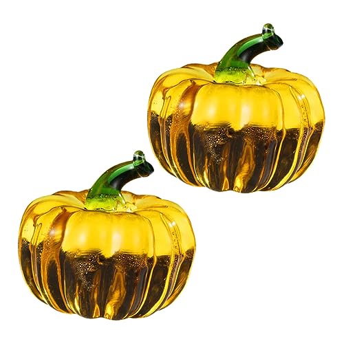 ULTECHNOVO 2 Stück Kürbis Deko Kreative Tischdekoration für Zuhause Fotorequisiten für Herbst Halloween Gelbe Kristall Kürbisfiguren Stilvolle Wohnaccessoires ULTECHNOVO 2 Stück Kürbis Deko Kreative Tischdekoration für Zuhause Fotorequisiten für Herbst Halloween Gelbe Kristall Kürbisfiguren Stilvolle Wohnaccessoires von ULTECHNOVO