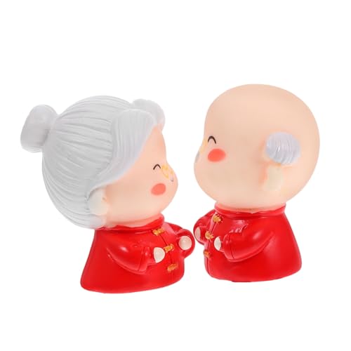 ULTECHNOVO 2 Stück Miniaturfiguren Älteres Ehepaar Hochzeits und Jubiläums Dekoration Niedliche Weihnachts und Valentinstagsgeschenke Perfektes Cake Topper für Tischdekoration und Heimdeko ULTECHNOVO 2 Stück Miniaturfiguren Älteres Ehepaar Hochzeits und Jubiläums Dekoration Niedliche Weihnachts und Valentinstagsgeschenke Perfektes Cake Topper für Tischdekoration und Heimdeko von ULTECHNOVO