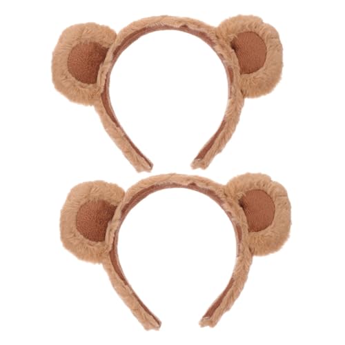 ULTECHNOVO 2 Stück Niedliches Bärenohren Haarreifen aus Weichem Material Multifunktional als Haarschmuck für Damen Bequemes Accessoire zum Schminken Waschen und Alltag Rutschfest und von ULTECHNOVO