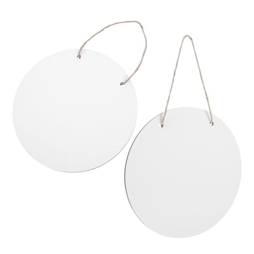 ULTECHNOVO 2 Stück Runde Blanko Türhänger für Diy Dekoration Sublimierbare Schilder für Designs und Persönliche Botschaften Büro und Zuhause von ULTECHNOVO