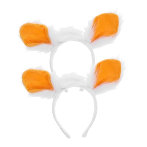 ULTECHNOVO 2 Stück Schafohren Stirnband Stirnbänder Cheistmas Stirnband Cartoon Tier Kopfschmuck Tierkostüm Kopfbedeckung Lustige Kopfbedeckung Damen Tierkostüme Ostern Kopfschmuck Plüsch von ULTECHNOVO