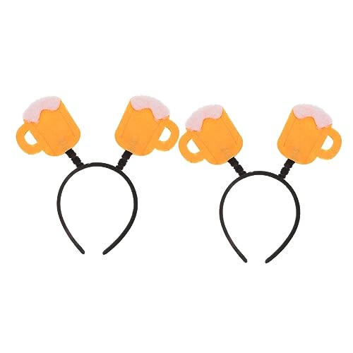 ULTECHNOVO 2 Stück Teiliges Bier Stirnband aus Lustiges Party Kopfschmuck Leichtes und Bequemes Bierhaarreif Zubehör für Festliche Fotos und Feierlichkeiten Wie Oktoberfest Geburtstag von ULTECHNOVO