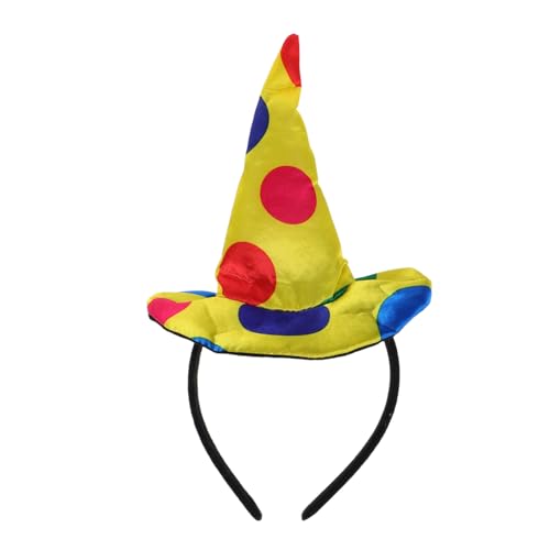 ULTECHNOVO 2 Stück Teiliges Clown-haarreif- Lustige Party-hüte Bunte Zirkuskostüm-accessoires Vielseitige Kopfbedeckung für Halloween Karneval und Circus-performance von ULTECHNOVO