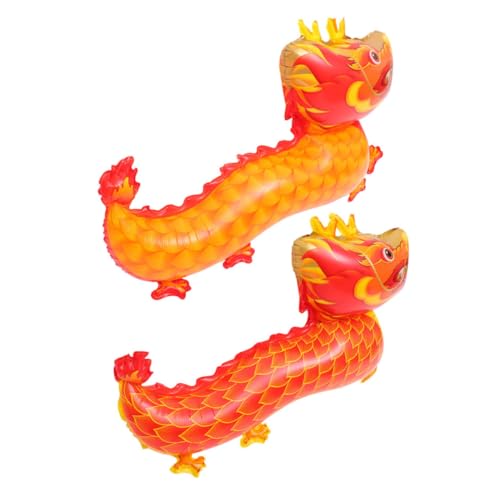 ULTECHNOVO 2 Stück Teiliges Dragon Ballon Chinesisches Neujahr Partydeko Jahr Des Drachen Ballons in Orange und Rot für Wand Fenster Feier ULTECHNOVO 2 Stück Teiliges Dragon Ballon Chinesisches Neujahr Partydeko Jahr Des Drachen Ballons in Orange und Rot für Wand Fenster Feier von ULTECHNOVO