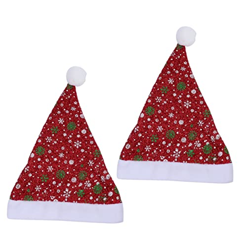 ULTECHNOVO 2 Stück Teiliges Weihnachtsmützen Set Santa Cap aus Weichem mit Buntem Schneeflockenmuster Weihnachtliche Partyhüte für Erwachsene Kopfgröße ca Warme Festtagsdekoration ULTECHNOVO 2 Stück Teiliges Weihnachtsmützen Set Santa Cap aus Weichem mit Buntem Schneeflockenmuster Weihnachtliche Partyhüte für Erwachsene Kopfgröße ca Warme Festtagsdekoration von ULTECHNOVO
