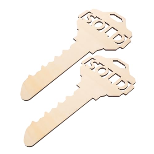 ULTECHNOVO 2 Stück Unfertige Schlüsselform Dekoration Holz Ausschnitte Fensterdisplay Schlüsselanhänger Blanko Ornament für Bastelprojekte ULTECHNOVO 2 Stück Unfertige Schlüsselform Dekoration Holz Ausschnitte Fensterdisplay Schlüsselanhänger Blanko Ornament für Bastelprojekte von ULTECHNOVO