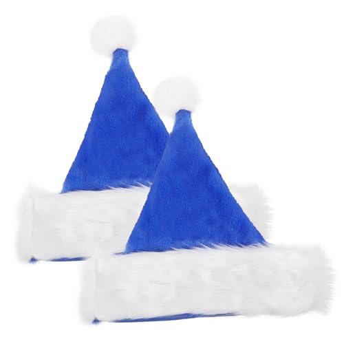 ULTECHNOVO 2 Stück Weiche Langlebige Weihnachtsmütze für Erwachsene Wiederverwendbar Komfortabel für Weihnachtsdeko Party Büros und Familienfeiern von ULTECHNOVO