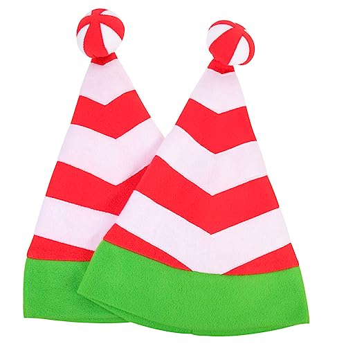 ULTECHNOVO 2 Stück Weihnachtsmütze Gestreift mit Bommel Weiche Party und Festtagsmütze Warmes Leichtes Weihnachtszubehör für Erwachsene für Feiern und Rollenspiele ULTECHNOVO 2 Stück Weihnachtsmütze Gestreift mit Bommel Weiche Party und Festtagsmütze Warmes Leichtes Weihnachtszubehör für Erwachsene für Feiern und Rollenspiele von ULTECHNOVO