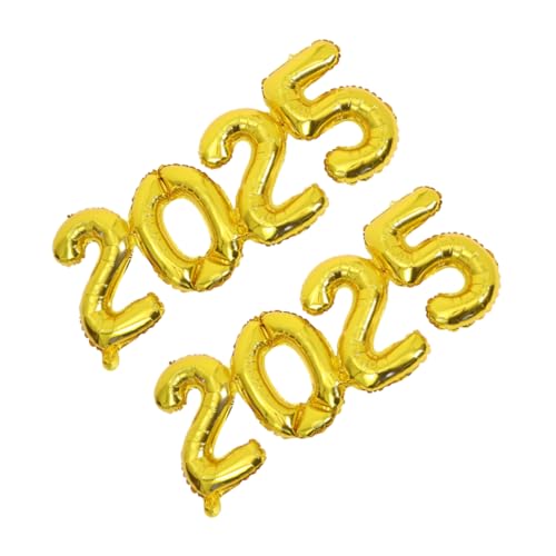 ULTECHNOVO 2 Stück Zahlen Luftballons Gold Folienballon für Neujahrsfeier Silvester Party Dekoration Vielseitig mit Elegantem für Geburtstag und Festlichkeiten ULTECHNOVO 2 Stück Zahlen Luftballons Gold Folienballon für Neujahrsfeier Silvester Party Dekoration Vielseitig mit Elegantem für Geburtstag und Festlichkeiten von ULTECHNOVO