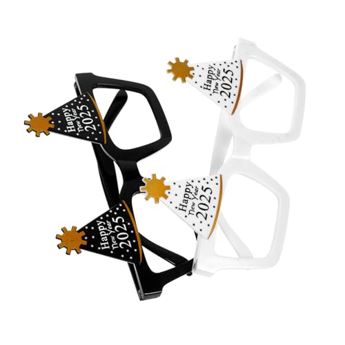 ULTECHNOVO 2 Stück Zahlenbrille Partybrille Neujahr Fotorequisite PC Material Leicht Tragbar für Silvester Feier und Fotoaufnahmen ULTECHNOVO 2 Stück Zahlenbrille Partybrille Neujahr Fotorequisite PC Material Leicht Tragbar für Silvester Feier und Fotoaufnahmen von ULTECHNOVO