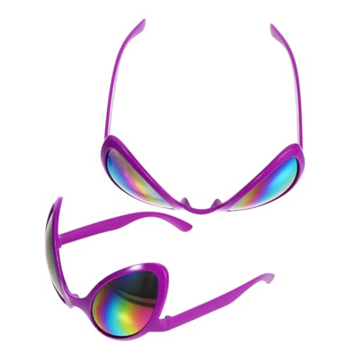 ULTECHNOVO 2 Stück außerirdische Brille Schluck Requisiten für Fotoautomaten Erwachsene fasching brille alien brille lustige Sonnenbrillen für Frauen verrückte Sport Violett ULTECHNOVO 2 Stück außerirdische Brille Schluck Requisiten für Fotoautomaten Erwachsene fasching brille alien brille lustige Sonnenbrillen für Frauen verrückte Sport Violett von ULTECHNOVO