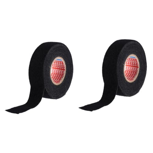 ULTECHNOVO 2 Stück auto isolierband Auto Kabelbaum Klebeband Hochleistungs-Klebeband für Kabelbäume Auto-Innenraum-Kabelbäume Vinyl Verdrahtungsband auto kabelband Auto-Drahtband Samt Black von ULTECHNOVO