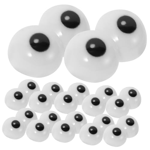 ULTECHNOVO 20 Stück Diy Puppenaugen Zubehör Simulierte Kunstaugen für Plüschtiere Bastelmaterial für Kreative Projekte Masken und Dekorationsarbeiten für Diy Enthusiasten von ULTECHNOVO