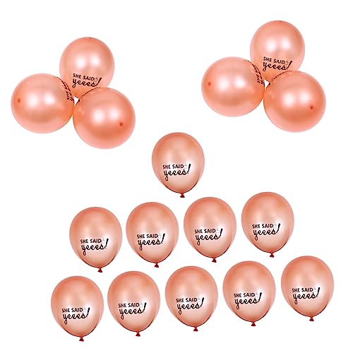 ULTECHNOVO 20 Stück -Goldballon Hochzeitszeremonie Dekorationen Geschlecht offenbaren junggesellinnenabschied bachelorette party Partyballons dekorativer Luftballon Emulsion von ULTECHNOVO
