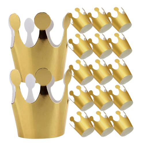 ULTECHNOVO 20 Stück Goldene Papierkronen für Kindergeburtstag Leichte Partyhüte aus Papier Bequeme Geburtstagskrone für Jungen und Mädchen Rutschfeste Kinderparty Kopfbedeckung für ULTECHNOVO 20 Stück Goldene Papierkronen für Kindergeburtstag Leichte Partyhüte aus Papier Bequeme Geburtstagskrone für Jungen und Mädchen Rutschfeste Kinderparty Kopfbedeckung für von ULTECHNOVO